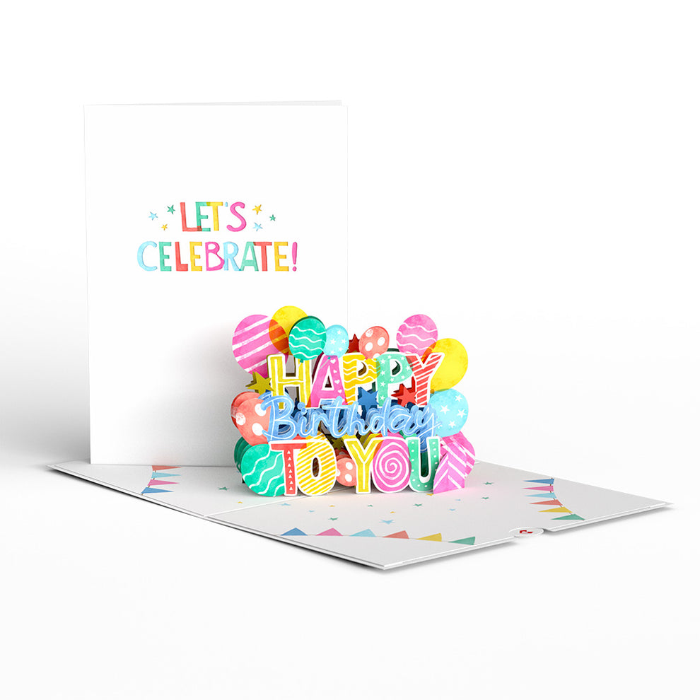 Lovepop - Let's Celebrate Birthday Pop-Up Card
