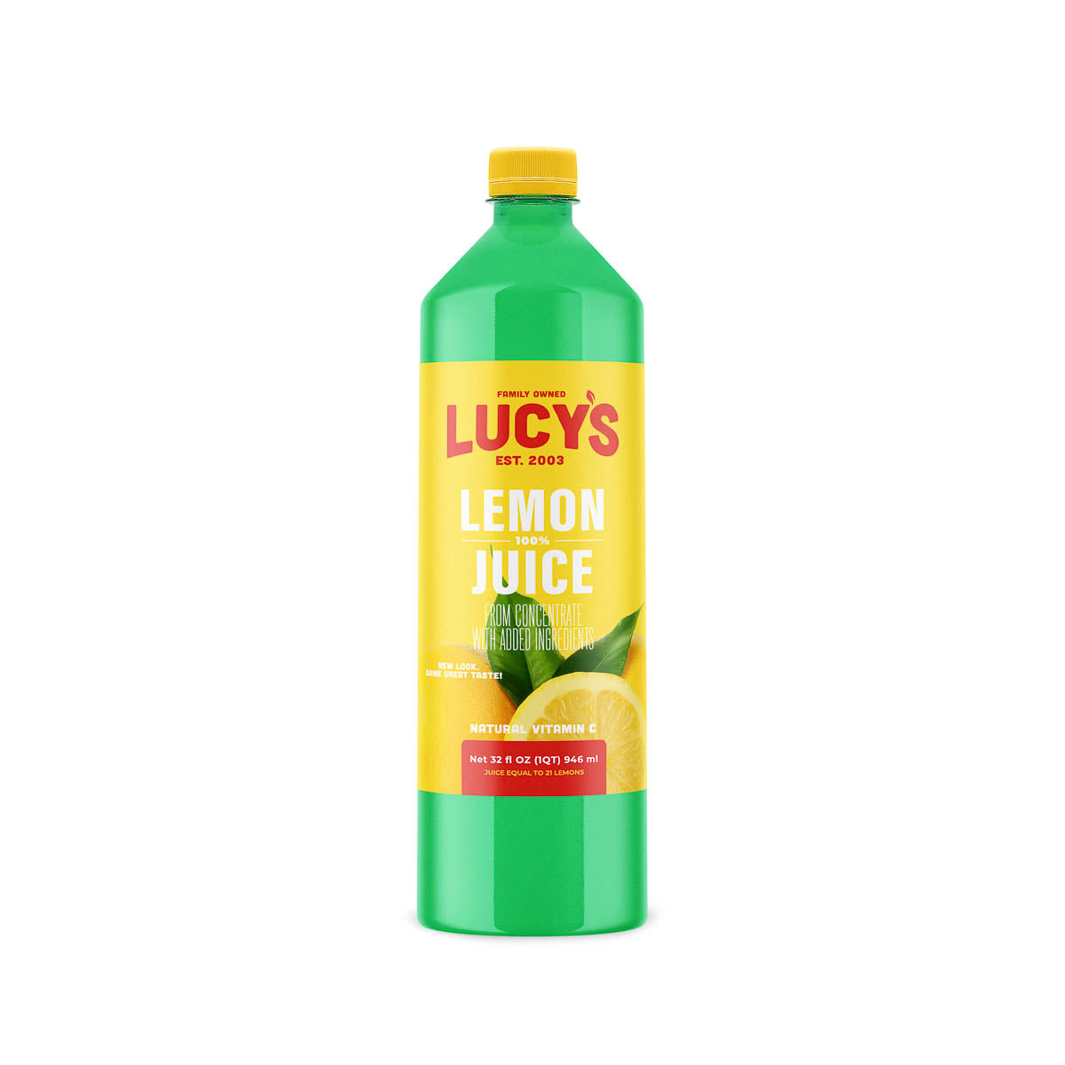 Lucy 100% Lemon Juice 32 oz. Bottle (Pack of 2)