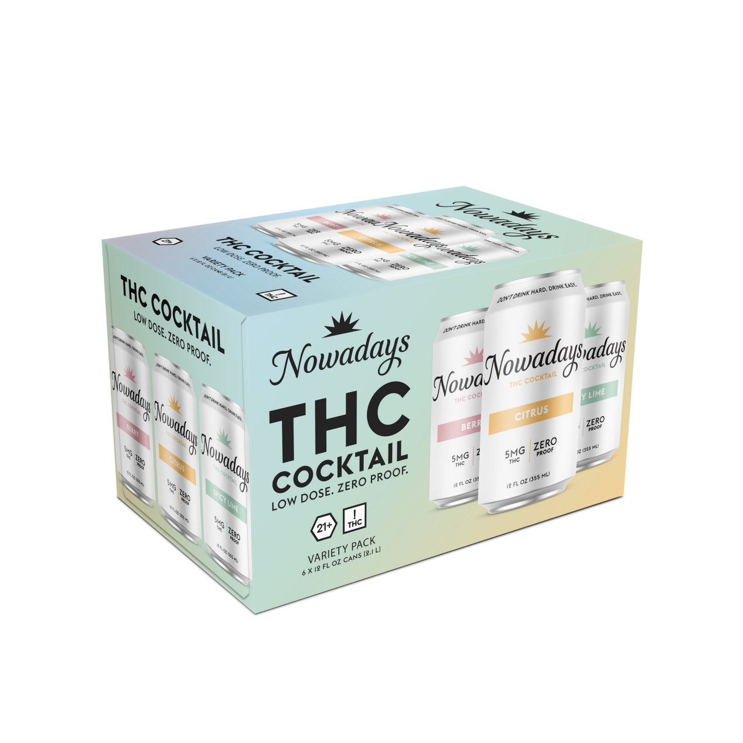 5MG Canned Cocktails - 6-PACK THC CANS