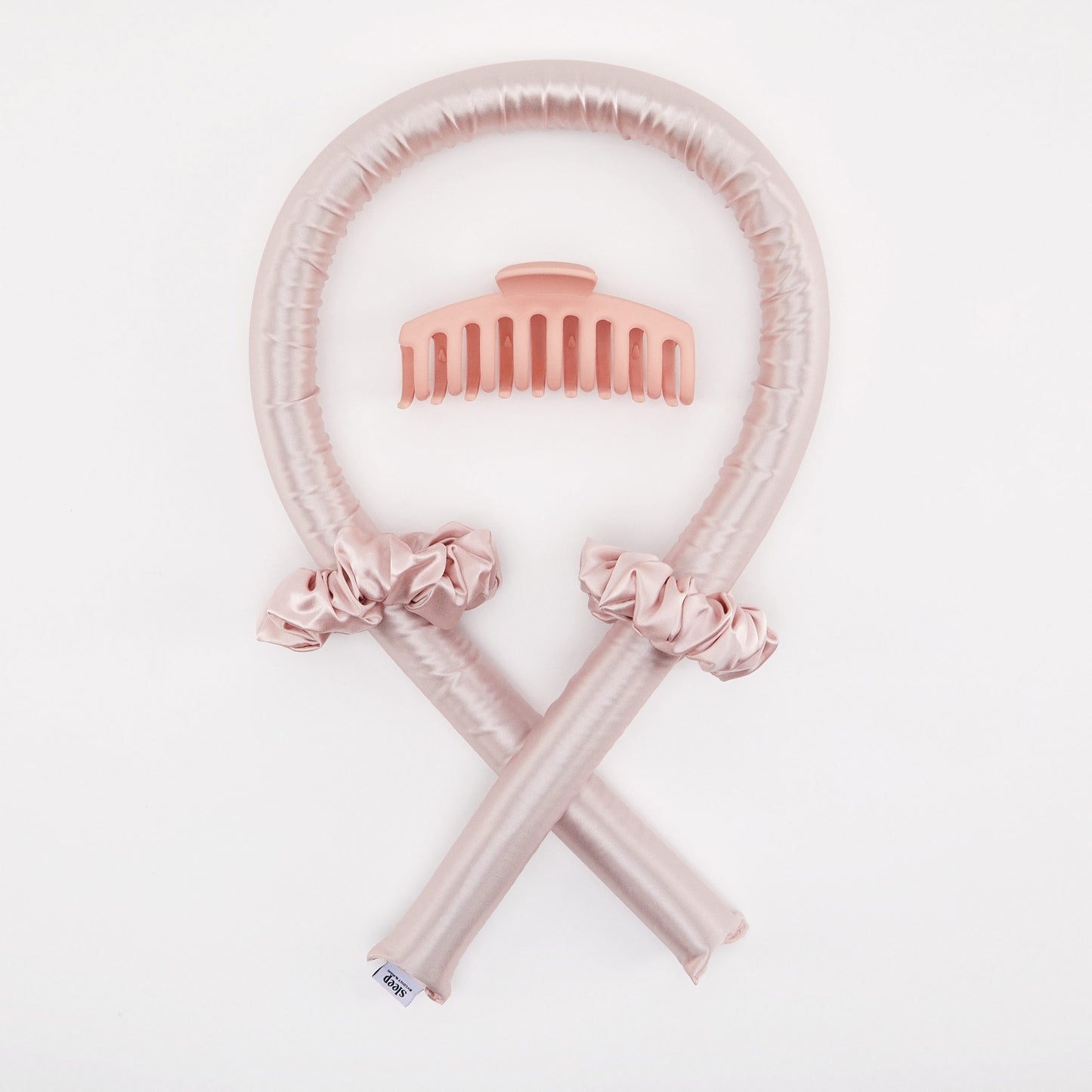 Silk WaveRod + Creaseless Silk Scrunchies + Claw Clip