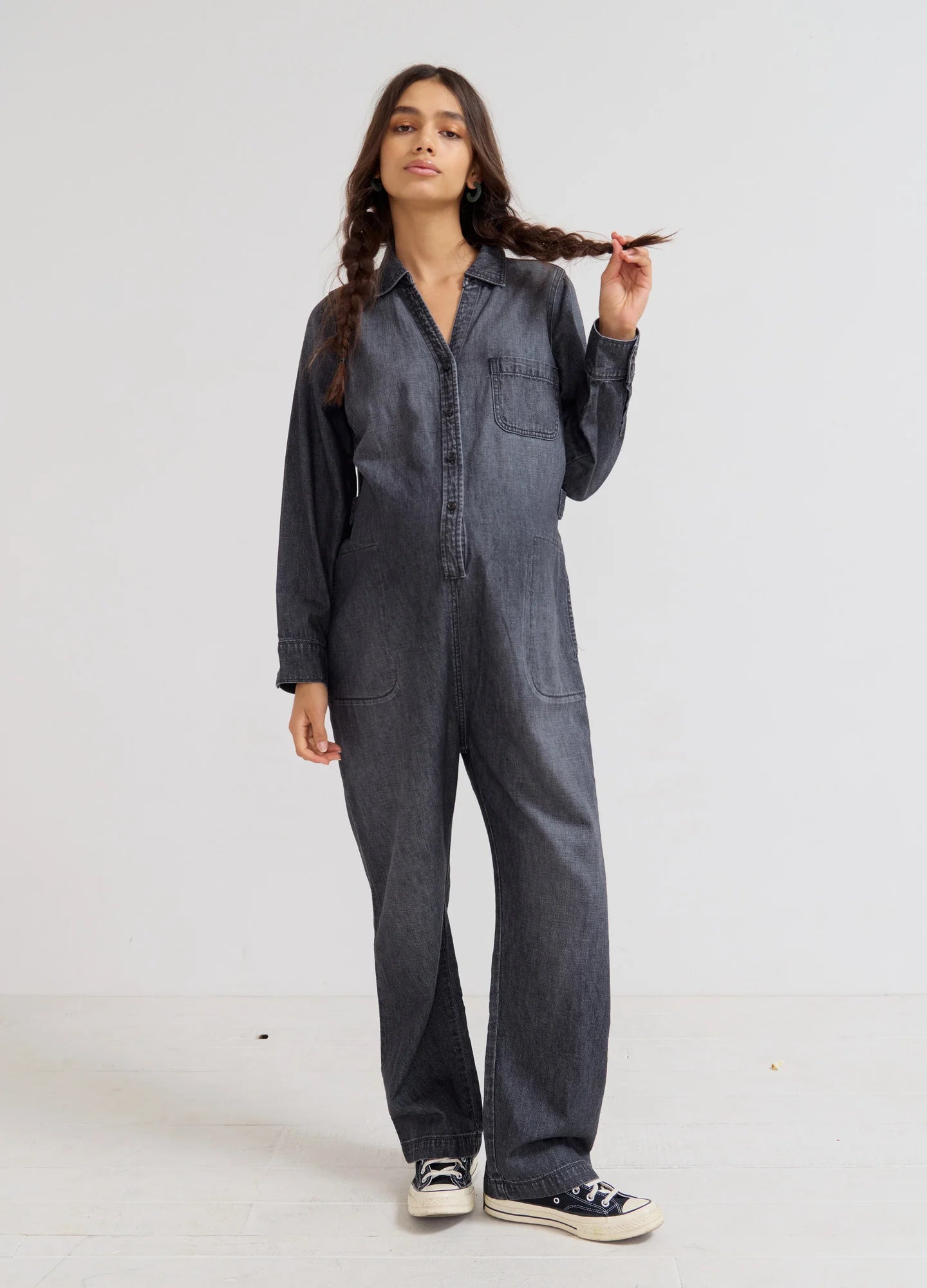 The Everyday Nursing Denim Jumpsuit