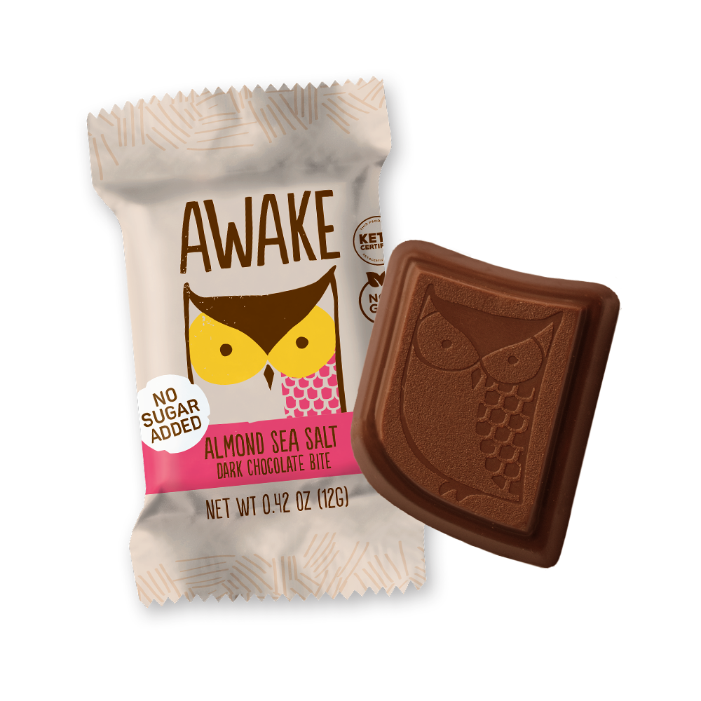 NO SUGAR ADDED ALMOND SEA SALT DARK CHOCOLATE BITES