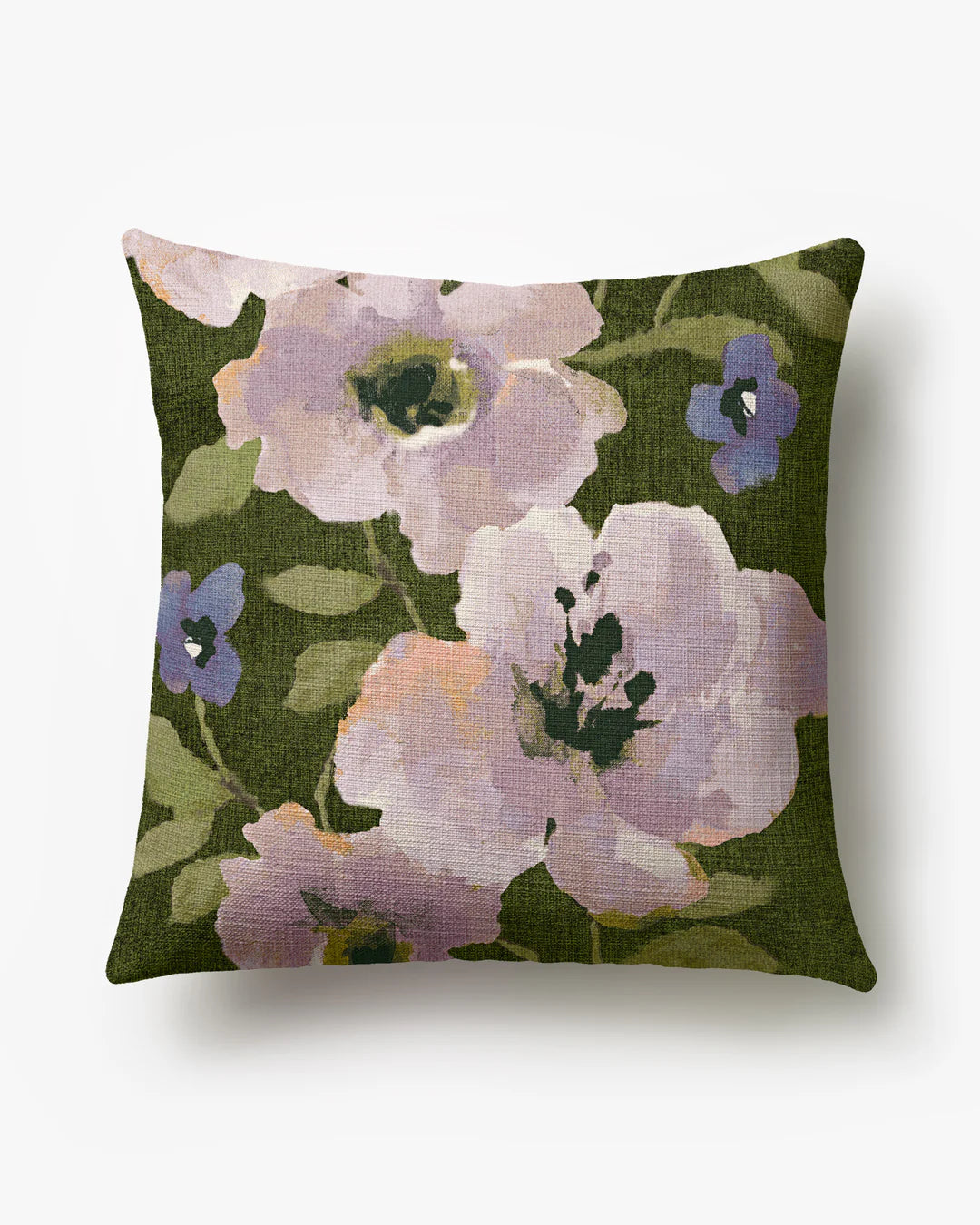 Evelyn Green Woven Throw Pillow