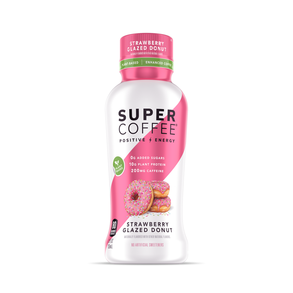STRAWBERRY GLAZED DONUT SUPER COFFEE - 12 PACK