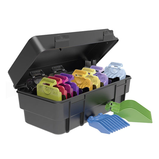 SECURE FIT HAIR CLIPPER ATTACHMENT GUARD SET (1/16” TO 1”), COLOR | WAHL USA