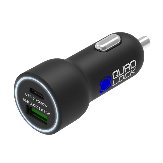 Quad Lock dual car charger