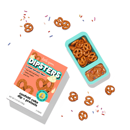 Confetti Cake Dip + Pretzels Dipster