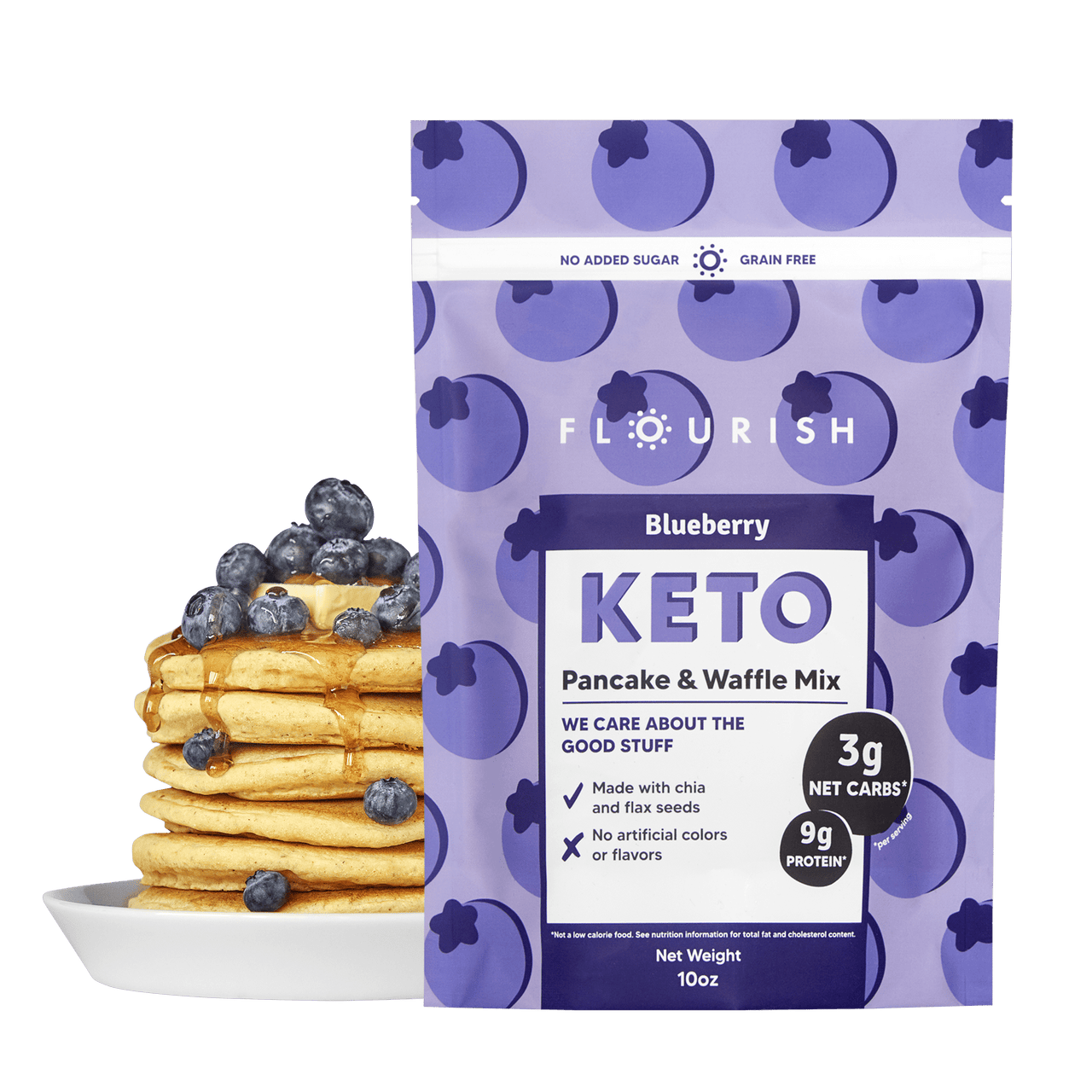 Blueberry Keto Protein Pancake Mix