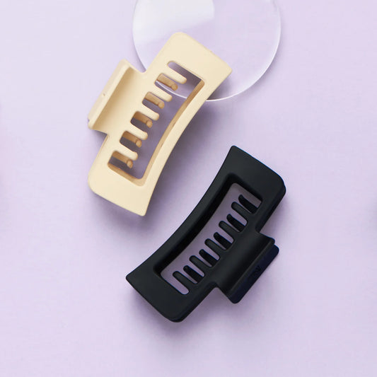 GIMME-Double Claw Clip Duo - Black & Tan