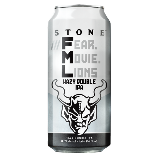 STONE ///FEAR.MOVIE.LIONS HAZY DOUBLE IPA 16OZ 6PK CANS