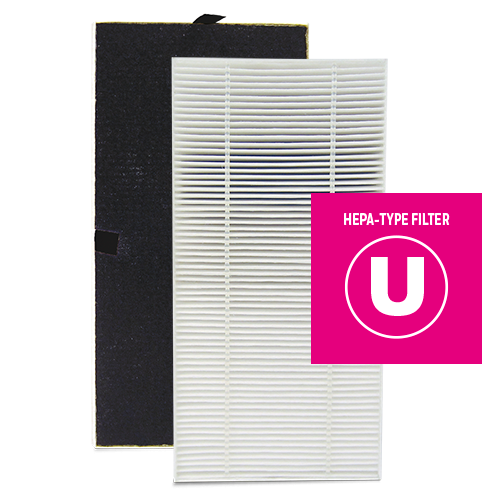 Replacement Dual Action HEPA-Type Air Purifier U Filter, HRF201B