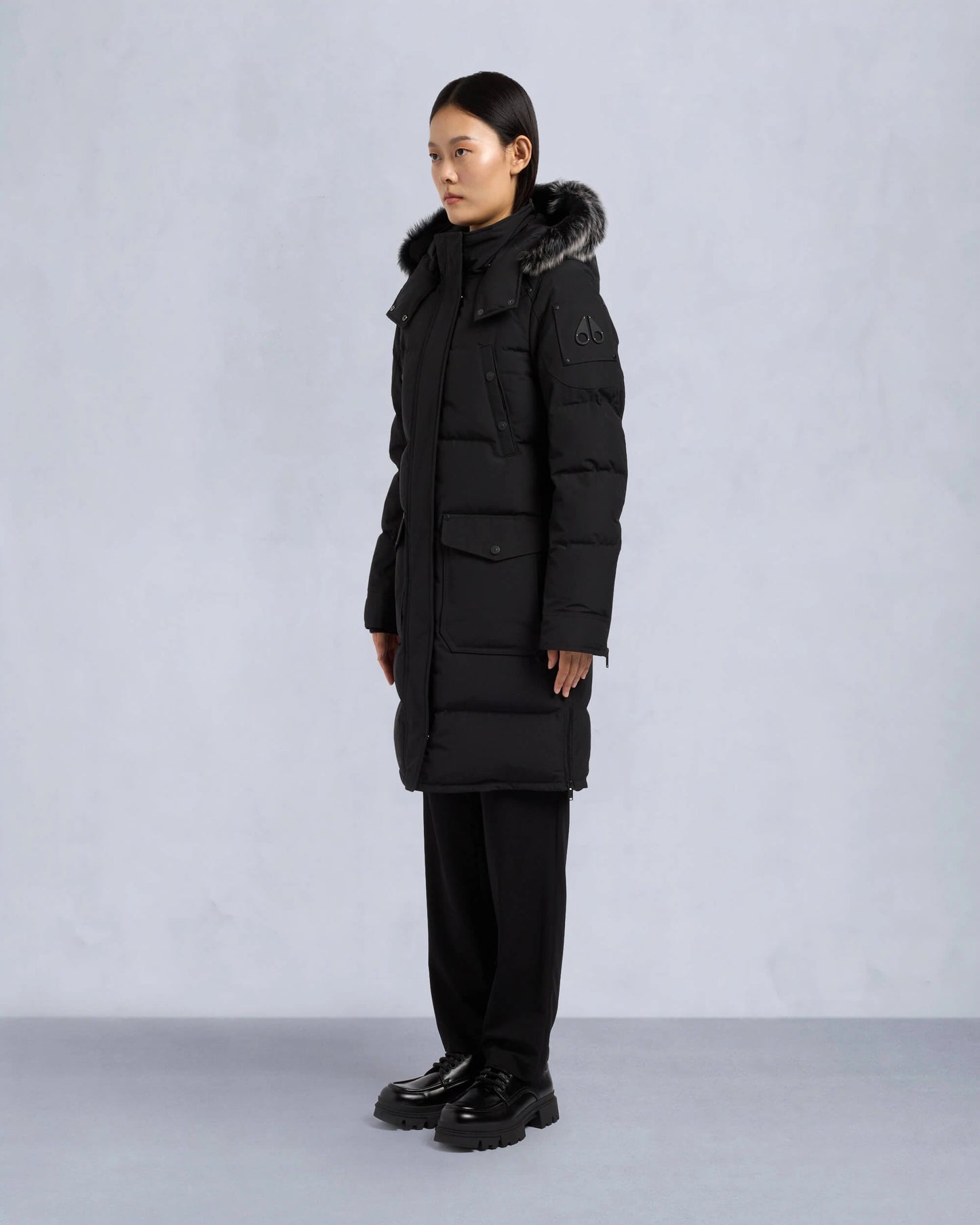 ONYX SHEARLING CAUSAPSCAL PARKA