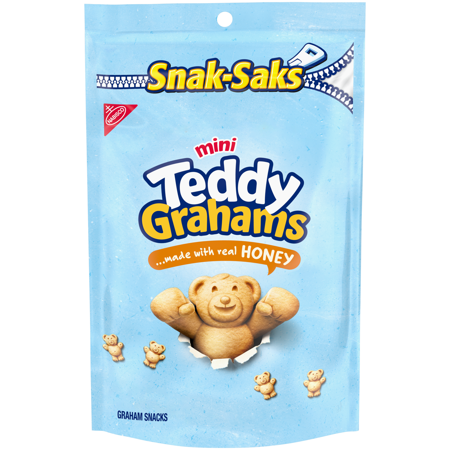 TEDDY GRAHAMS HONEY GRAHAM SNACKS, 10 OZ